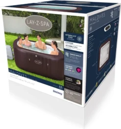 Bestway LAY-Z-SPA® Whirlpool Maldives HydroJet Pro™, Eckig, 201x201x80cm, 60033 -Bestintex Geschaft 9214ca43a127b1bc4690618d0a7afb4e