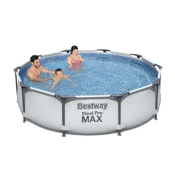 Bestway 56408 Rund Aufstellpool Stahl Pro Max 305x76 CmGestalten: Rund, Maße: 3 - 3,99 M, Filterpumpe: 58381 -Bestintex Geschaft 9287b4d3cf3ff3528e9edaf0599e85ca