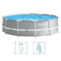 INTEX 26716GN Prism Frame Pool Inkl. GS-Filterpumpe Und Leiter (366x99cm) -Bestintex Geschaft 92d1791e14a918310aed43c394e3226d