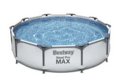 Bestway® Steel Pro MAX™ Frame Pool Ohne Pumpe Ø 305 X 76 Cm, Lichtgrau, Rund -Bestintex Geschaft 9370b1ddfaf97b726bf599f53c6d3c28