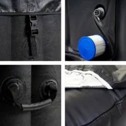 Whirlpool HWC-E32, 6 Personen In-/Outdoor Heizbar Aufblasbar 185x185cm FI-Schalter -Bestintex Geschaft 95d532e341ec5baebd10a7894d7c9763