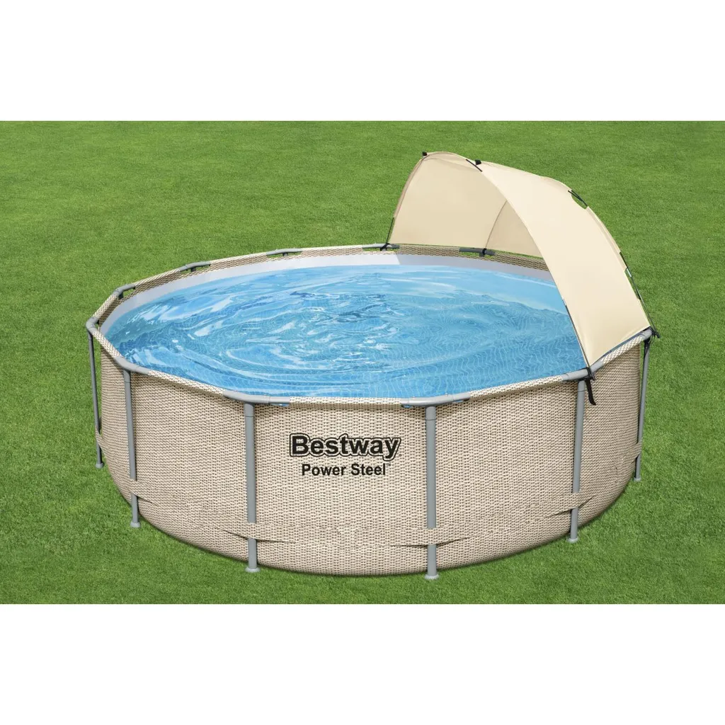 Bestway Power Steel™ Frame Pool Komplett-Set, Rund, 396x107cm, 5614V 14 Bestway Power Steel™ Frame Pool Komplett-Set, Rund, 396x107cm, 5614V – Bild 12
