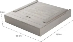 Roba Sandkasten Mit Deckel, HxBxT: 65,5 X 85 X 80 Cm, Sandkiste Aufklappbar Mit Tafel Und 3 Haken, Massivholz, Grau Lasiert, Wetterfest Und Umweltfreundlich, Aus Nachhaltiger Forstwirtschaft 12 Roba Sandkasten Mit Deckel, HxBxT: 65,5 X 85 X 80 Cm, Sandkiste Aufklappbar Mit Tafel Und 3 Haken, Massivholz, Grau Lasiert, Wetterfest Und Umweltfreundlich, Aus Nachhaltiger Forstwirtschaft -Bestintex Geschaft 9725b60e11d0c7997ea4c1347b5f90c1