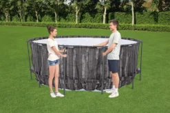 Bestway® Steel Pro MAX™ Frame Pool Set Mit Filterpumpe + Verdeck Ø 366 X 122 Cm, Lichtgrau, Rund -Bestintex Geschaft 980ba1c8acc9bfb9cbe909bd7f460892