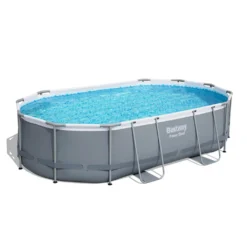 BESTWAY 56448 Power Steel Frame Swimmingpool Pumpe Leiter Cover 488x305x107cm -Bestintex Geschaft 986b554bb5ca55e51fd671bdcb836b17