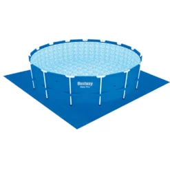 Bestway Steel Pro Max™ Frame Pool Komplett-Set, Rund, Mit Filterpumpe, Sicherheitsleiter & Abdeckplane 457 X 122 Cm -Bestintex Geschaft 9921ff1c3757dcf35f5e13d50c8d8c70