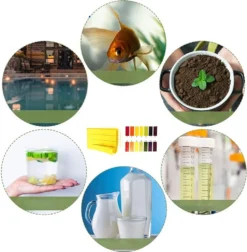 PH Teststreifen 80x Lackmus Testpapier Pool Teststreifen Teststäbchen Für Chlor Brom Alkalinität Aquarien Urin PH Wert Tester Messbereich 0-14 Retoo -Bestintex Geschaft 9a8f1a542eec394d423716f405a47046