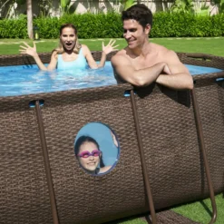 BESTWAY 56714 Power Steel Vista Pool Swimmingpool Rattan + Zubehör 427x250x100cm -Bestintex Geschaft 9b25599712a0a9647970c50cfe0fa207