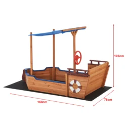 Sandkasten Grömitz 103 X 160 X 78 Cm Segelschiff Sandkiste Mit Sonnendach Sandbox Mit Aufklappbarer Sitzbank Tannenholz -Bestintex Geschaft 9bef300ec26d18acd602b3c244c6ff85