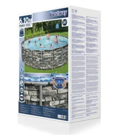 Bestway Power Steel™ Frame Pool Komplett-Set, Rund, 610x132cm, 56883 -Bestintex Geschaft 9d36e2ca7fecbf9a338f3a87b069d43d