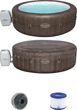 Bestway LAY-Z-SPA® St. Moritz AirJet™ Whirlpool, 216 X 71 Cm, 5-7 Personen, Rund, Braun -Bestintex Geschaft 9d3703507e629fc86cd1bf10e2b8838b