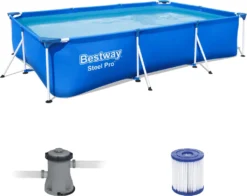 BESTWAY 56411 Steel Pro Frame Swimmingpool Filterpumpe Rechteckig 300x201x66cm 30 BESTWAY 56411 Steel Pro Frame Swimmingpool Filterpumpe Rechteckig 300x201x66cm -Bestintex Geschaft 9e84691e5d30c87d06b8cad62999c2ff
