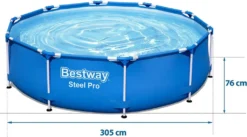 Bestway Steel Pro Swimming-Pool 305x76 Cm -Bestintex Geschaft 9f1f6a7c566abfc445f97ac51fb25bb1