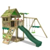 FATMOOSE Spielturm Klettergerüst JungleJumbo Mit Schaukel & Rutsche, Kletterturm Mit Sandkasten, Leiter & Spiel-Zubehör - Grün -Bestintex Geschaft 9fc0184de8f48dfafd7d53100981c7c4