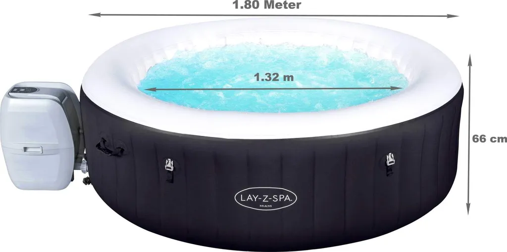 Bestway Whirlpool Lay-Z-Spa Miami AirJet 180 X 66 Cm Jacuzzi 10 Bestway Whirlpool Lay-Z-Spa Miami AirJet 180 X 66 Cm Jacuzzi – Bild 8