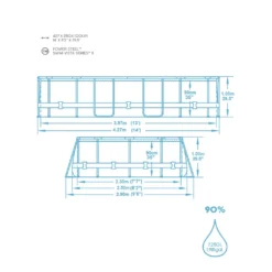 Bestway Power Steel Swim Vista Ovales Schwimmbecken 427 X 250 X 100 Cm -Bestintex Geschaft a27a502595a30c1634e7441845a37b3d