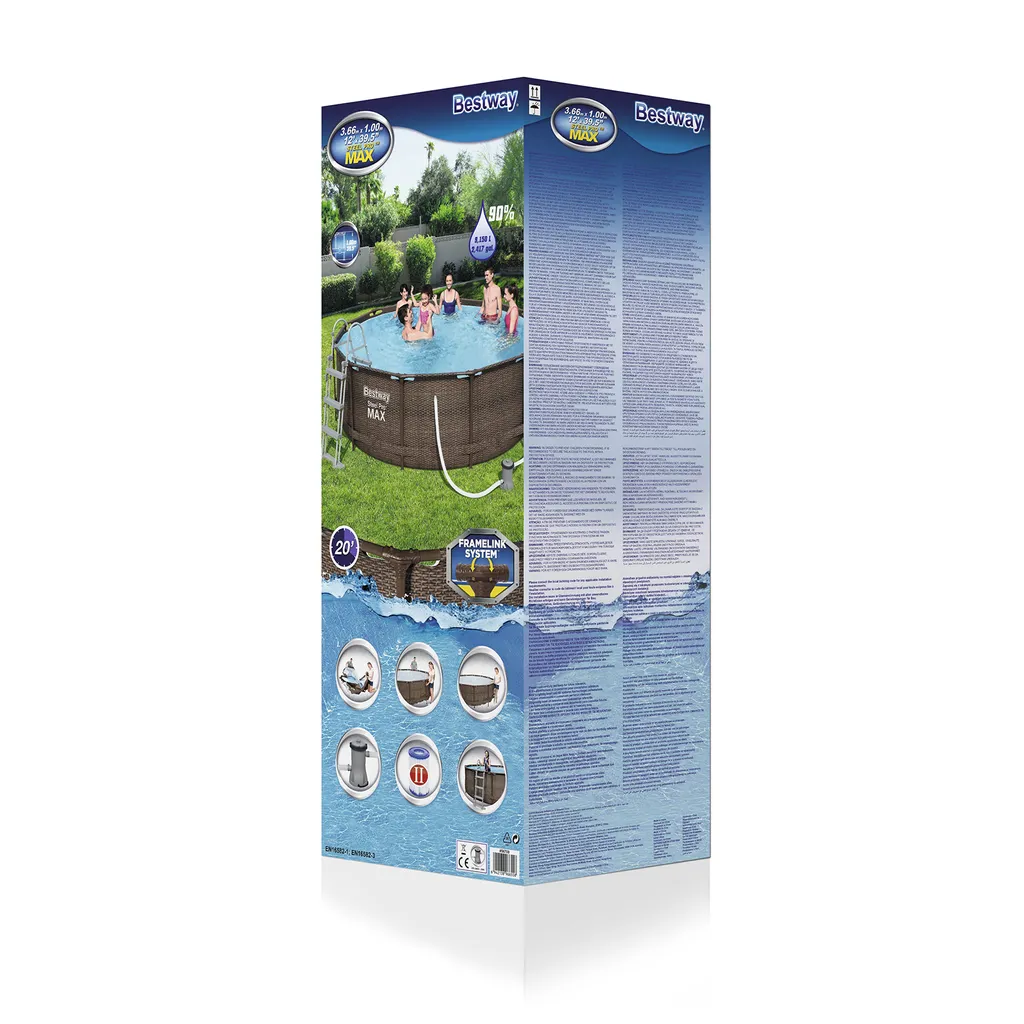 Bestway Swimmingpool-Set Steel Pro Max Rahmen 366 X 100 Cm 20 Bestway Swimmingpool-Set Steel Pro Max Rahmen 366 X 100 Cm – Bild 19