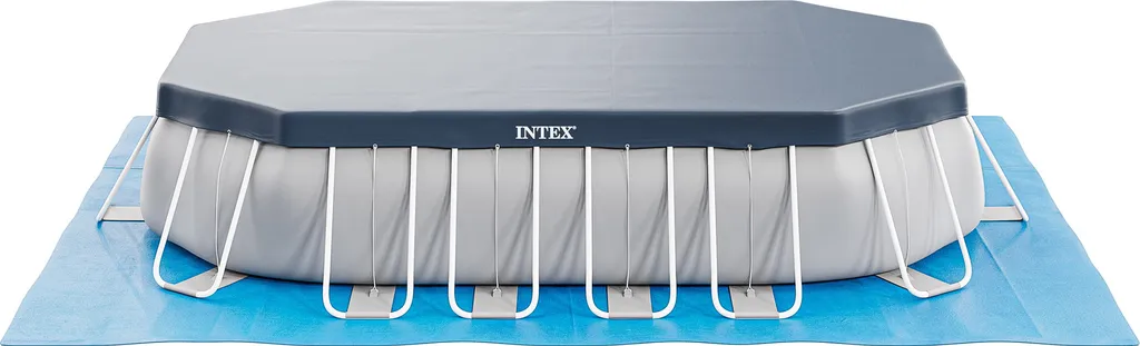 Intex Prism Frame Oval Swimming Pool 610x305x122 Cm Schwimmbecken 26798 Komplett-Set Mit Leiter & Pumpe Sowie Extra-Zubehör Wie: Strandball Und Luftmatratze 11 Intex Prism Frame Oval Swimming Pool 610x305x122 Cm Schwimmbecken 26798 Komplett-Set Mit Leiter & Pumpe Sowie Extra-Zubehör Wie: Strandball Und Luftmatratze – Bild 9