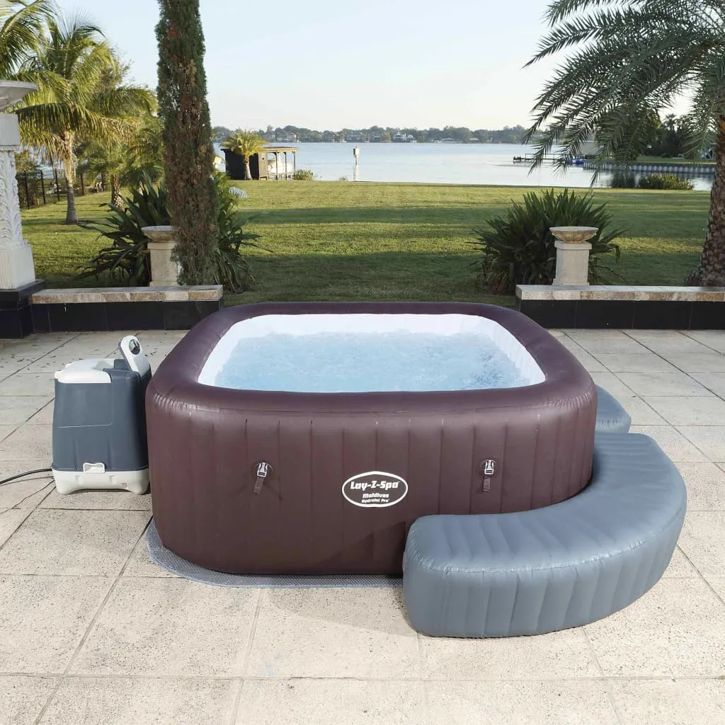 Bestway Lay-Z-Spa™ Square Surround 174x40x35 Cm, Einfassung Für Quadratische Whirlpools, Aufblasbar 7 Bestway Lay-Z-Spa™ Square Surround 174x40x35 Cm, Einfassung Für Quadratische Whirlpools, Aufblasbar – Bild 5