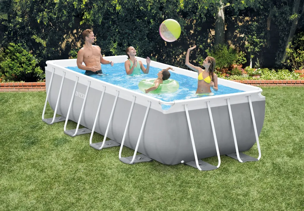 Intex Frame Pool Set Prism Quadra 400 X 200 X 100 Cm 5 Intex Frame Pool Set Prism Quadra 400 X 200 X 100 Cm – Bild 3