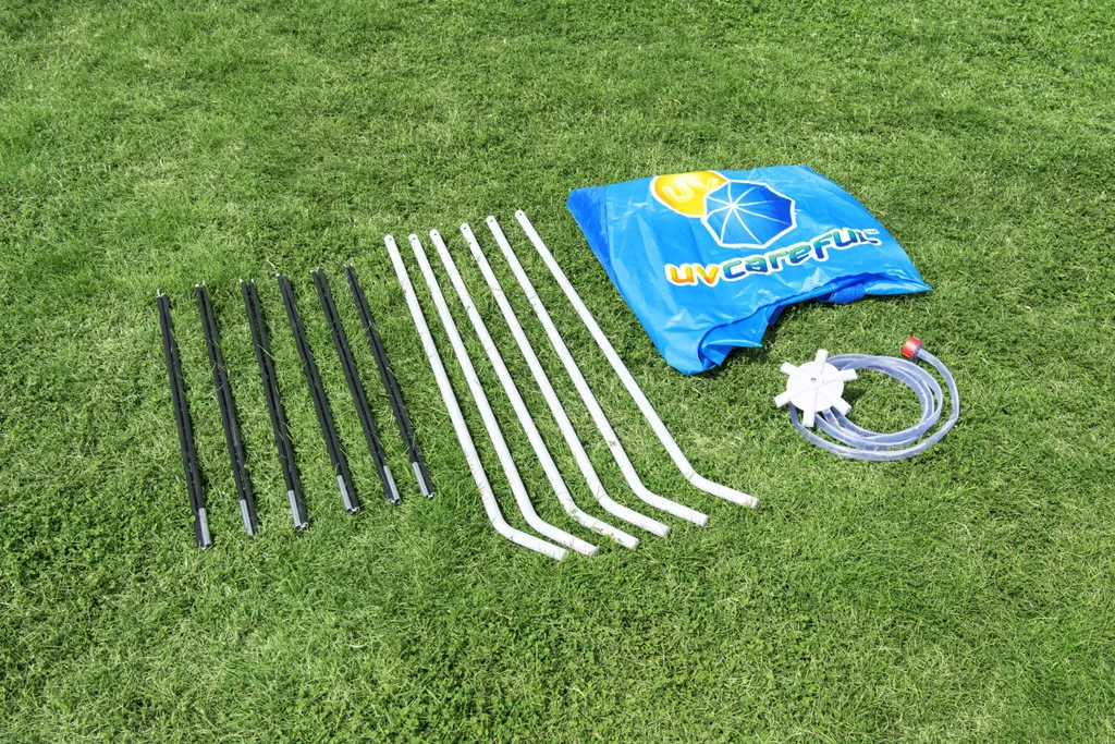 Bestway® Steel Pro™ Aufstellpool Mit Sonnenschutzdach "Splash-in-Shade" Ohne Pumpe Ø 183 X 51 Cm, Buntes Unterwasser-Design, Rund 7 Bestway® Steel Pro™ Aufstellpool Mit Sonnenschutzdach "Splash-in-Shade" Ohne Pumpe Ø 183 X 51 Cm, Buntes Unterwasser-Design, Rund – Bild 5