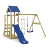 WICKEY Spielturm Klettergerüst TinyPlace Mit Schaukel & Rutsche, Kletterturm Mit Sandkasten, Leiter & Spiel-Zubehör - Blau -Bestintex Geschaft a82fc64f3ccd155b4b0d8100160fe7e2