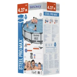 Bestway Frame Pool "Steel Pro" Set - Rund, 427 X 84 Cm; 56595 -Bestintex Geschaft ad273e9604ad9c6a720653ace7ff94b8
