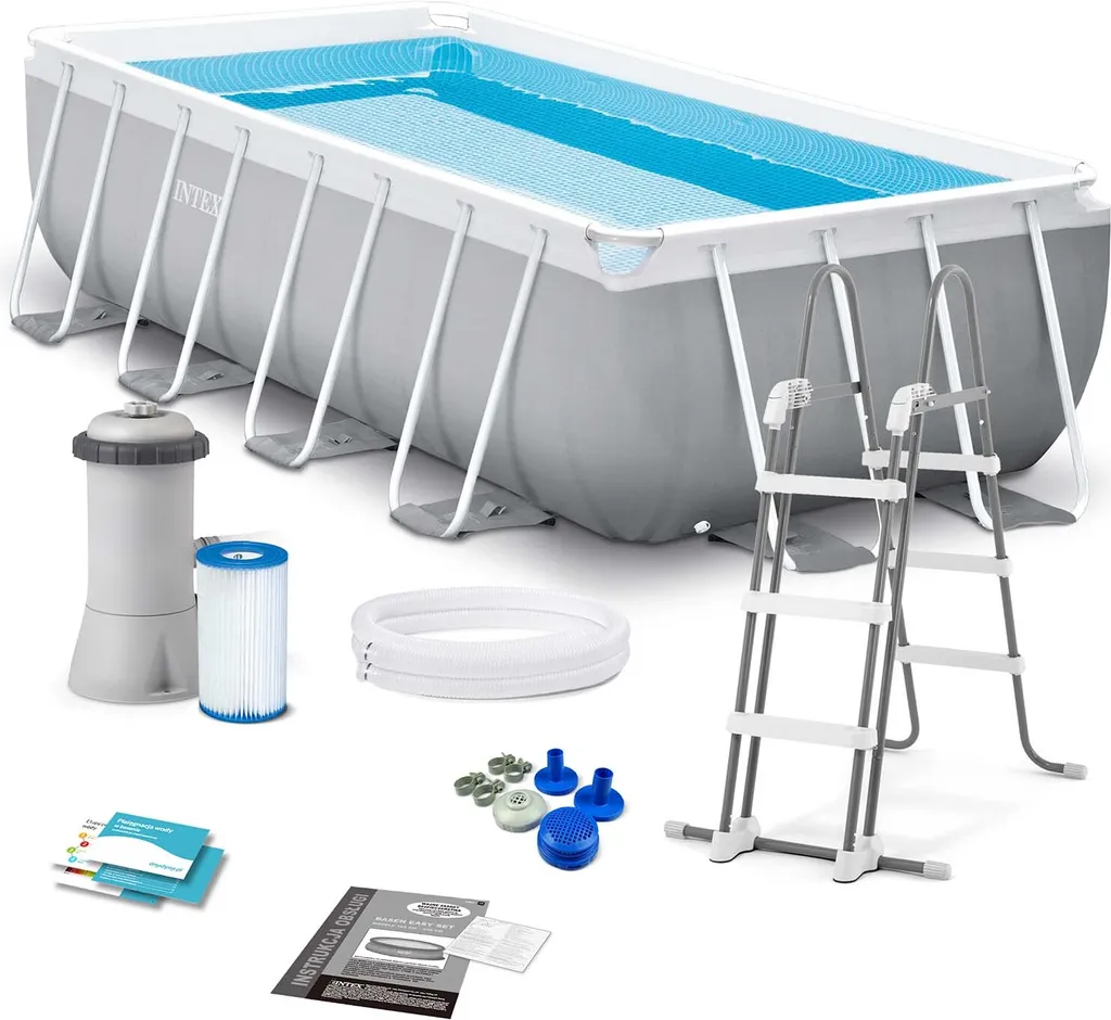 Intex Frame Pool Set Prism Quadra 400 X 200 X 100 Cm 15 Intex Frame Pool Set Prism Quadra 400 X 200 X 100 Cm – Bild 13