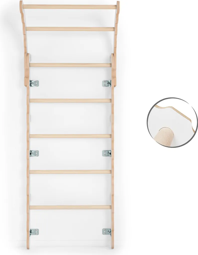 MAMOI® Klettergerüst Indoor, Sprossenwand Für Kinderzimmer, Kletterwand Und Spielgeräte, Midi Turngeräte Mit Klimmzugstange Für Drinnen, Sportgeräte Ab 3 Jahren 4 MAMOI® Klettergerüst Indoor, Sprossenwand Für Kinderzimmer, Kletterwand Und Spielgeräte, Midi Turngeräte Mit Klimmzugstange Für Drinnen, Sportgeräte Ab 3 Jahren – Bild 2