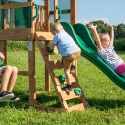 Backyard Discovery Spielturm Buckley Hill Aus Holz | XXL Spielhaus Für Kinder Mit Rutsche, Schaukel Und Kletterleiter | Stelzenhaus Für Den Garten -Bestintex Geschaft afd17e8b8feb29457de61896bc5d7e7c