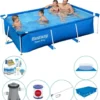 Bestway Steel Pro 259x170x61 Cm Rechteckig -Swimming Pool Plus Zubehör -Bestintex Geschaft b12998cf02e481ac259f3f50bf3c12b0