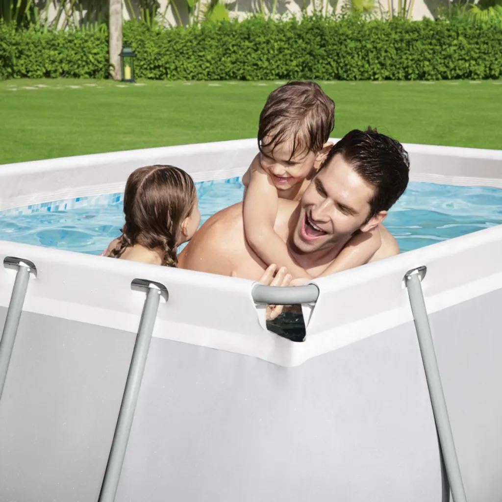 Bestway 56629 Power Steel Rechteckig Aufstellpool 282x196x84cmGestalten: Rechteckig, Maße: 0 - 2,99 M, Filterpumpe: 58381 8 Bestway 56629 Power Steel Rechteckig Aufstellpool 282x196x84cmGestalten: Rechteckig, Maße: 0 - 2,99 M, Filterpumpe: 58381 – Bild 6