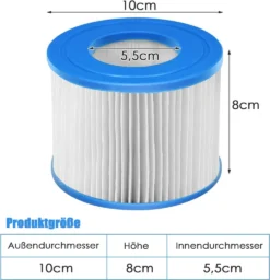 COSTWAY Whirlpool-Filterpatronen, Mehrzweck-Filterpumpe Als Ersatz, Kompatibel Mit Den Meisten Massage-Pools, Für Aufblasbare Pools, Einfache Montage, 6 Stück -Bestintex Geschaft b167f5417859549e03d4a32187fc1d2b