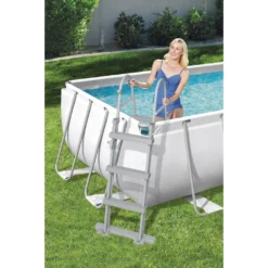 Bestway® Power Steel™ Frame Pool-Set Mit Filterpumpe 404 X 201 X 100 Cm , Lichtgrau, Eckig -Bestintex Geschaft b29f930107665e26f7cd4ed05de1cabe