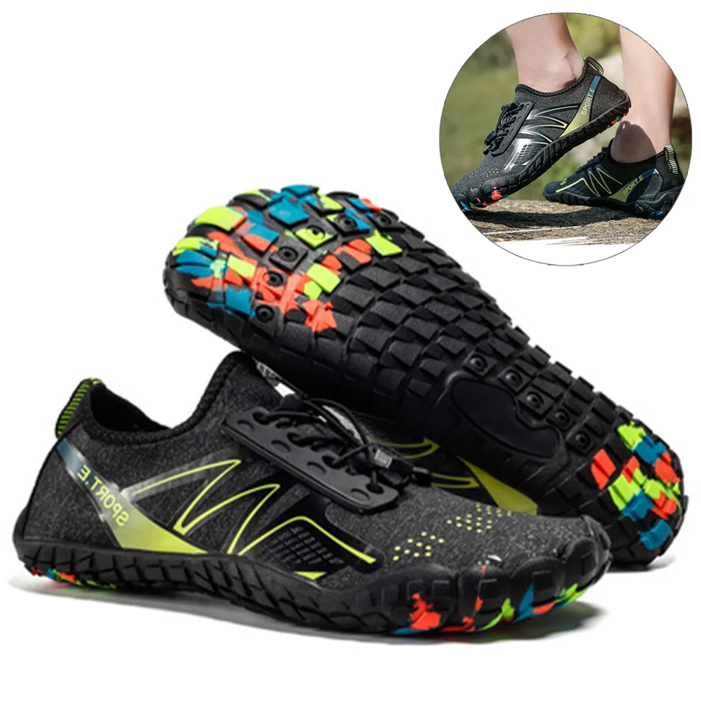 Wasserschuhe Damen Herren Schwimmbad Strand Pool Aqua Sport Schnell Trocknend Barfuß Tauchen Surfen Wandern,Black,Size 42 4 Wasserschuhe Damen Herren Schwimmbad Strand Pool Aqua Sport Schnell Trocknend Barfuß Tauchen Surfen Wandern,Black,Size 42 – Bild 2