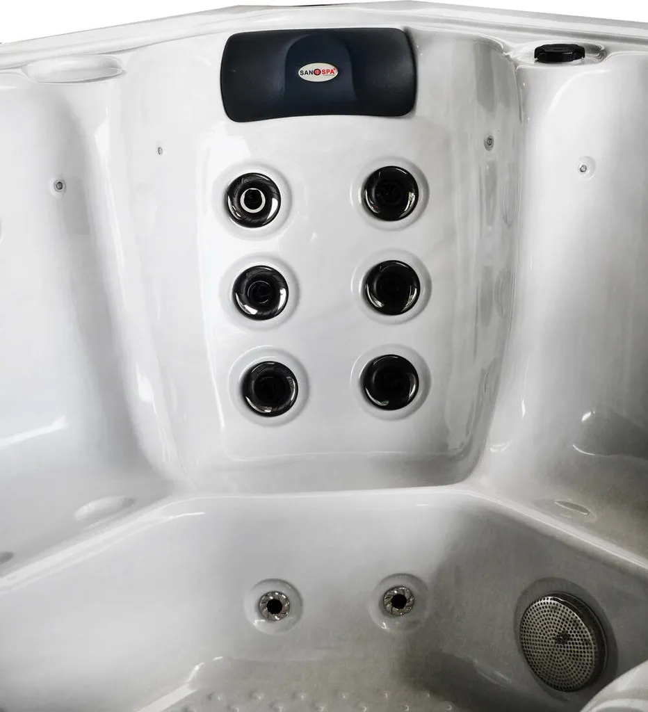 Outdoorwhirlpool Oasis Maxi Weiß Inkl. Treppe Und Abdeckung - 210 X 210 X 92cm 11 Outdoorwhirlpool Oasis Maxi Weiß Inkl. Treppe Und Abdeckung - 210 X 210 X 92cm – Bild 9