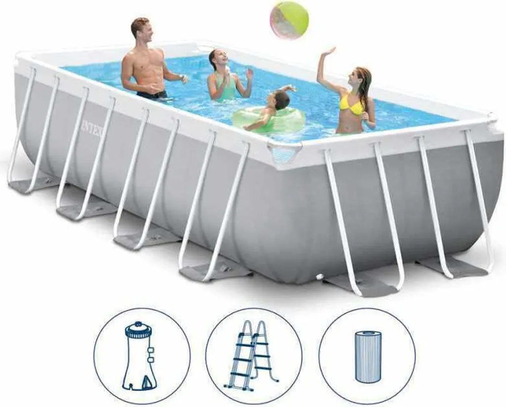 Intex Frame Pool Set Prism Quadra 400 X 200 X 100 Cm 13 Intex Frame Pool Set Prism Quadra 400 X 200 X 100 Cm – Bild 11