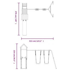 VidaXL Spielturm Mit Rutsche Und Schaukeln Imprägniertes Kiefernholz -Bestintex Geschaft b8cbe6ed8b5d176f603d9c8da1484a1a