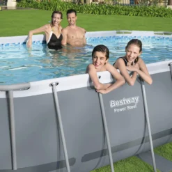 BESTWAY 56448 Power Steel Frame Swimmingpool Pumpe Leiter Cover 488x305x107cm -Bestintex Geschaft b9865df5eb14df583a038aa7161df792