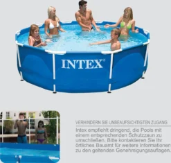 INTEX Frame Pool - Set Rondo Ø 366 X 76 Cm, Farbe: Blau; 128212NP -Bestintex Geschaft bb1584309040dc3e0e59b737925a4f29