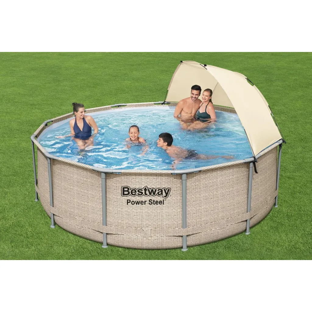Bestway Power Steel™ Frame Pool Komplett-Set, Rund, 396x107cm, 5614V 11 Bestway Power Steel™ Frame Pool Komplett-Set, Rund, 396x107cm, 5614V – Bild 9