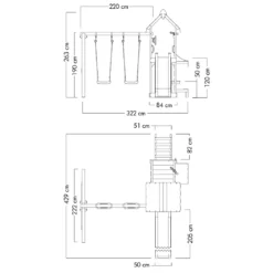 WICKEY Spielturm Klettergerüst VanillaFlyer Mit Schaukel & Rutsche, Kletterturm Mit Sandkasten, Leiter & Spiel-Zubehör - Türkis -Bestintex Geschaft bf5202f00ca8869b77c6f496334037b3