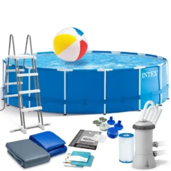 Intex Anbau-Pool Metal Frame Mit Zubehör Ø457 X 122 Cm Blau -Bestintex Geschaft c0acb49528851866a7144542ee949a65