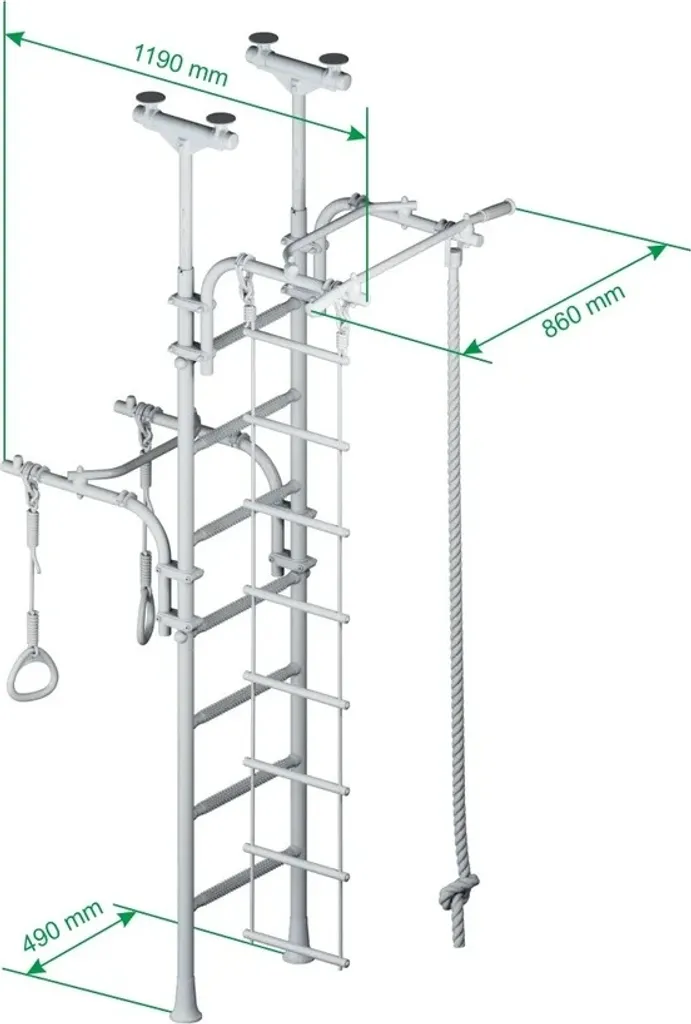 Wallbarz Sprossenwand Transformer 7D In Weiß ,EG-KSK-007W 8 Wallbarz Sprossenwand Transformer 7D In Weiß ,EG-KSK-007W – Bild 6