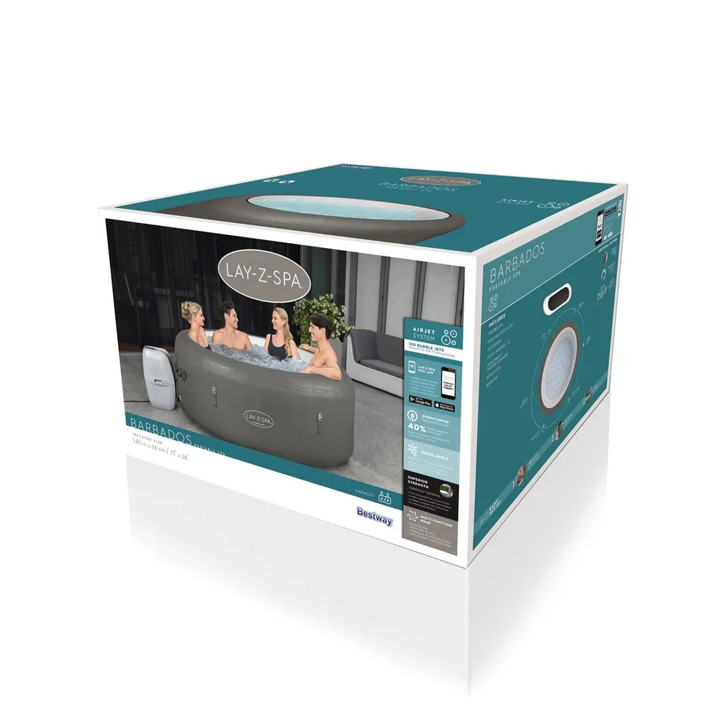 Bestway® LAY-Z-SPA® WLAN-Whirlpool Barbados AirJet 180 X 66 Cm 6 Bestway® LAY-Z-SPA® WLAN-Whirlpool Barbados AirJet 180 X 66 Cm – Bild 4