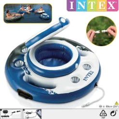 Intex 56822 Poolbar, Megakühler Ø 89 Cm, Getränkekühler, 5 Getränkehalter, Fassungsvermögen 24 Getränkedosen -Bestintex Geschaft c20d32189dd3cd9ee8fbe26c0e9b1f9d