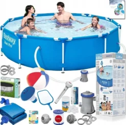 Bestway 56679 Steel Pro MAX Frame Pool 305x76 Schwimmbecken Gartenpool Pumpe Set