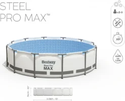 Bestway 56408 Rund Aufstellpool Stahl Pro Max 305x76 CmGestalten: Rund, Maße: 3 - 3,99 M, Filterpumpe: 58381 -Bestintex Geschaft c25965e4a9fae74adc643f7e2ce21e90