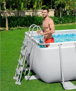Bestway Power Steel™ Frame Pool Komplett-Set, Eckig 549x274x122 Cm 56466 -Bestintex Geschaft c2a3f55a2bdfd995c6def2d4d538dea7