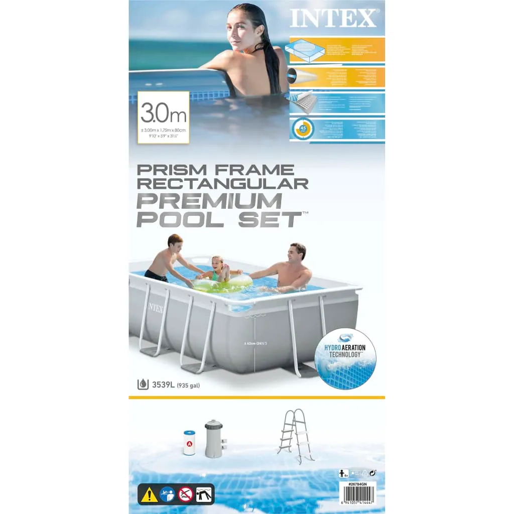 INTEX Swimmingpool-Set Prism Frame Rechteckig 300 X 175 X 80 Cm 8 INTEX Swimmingpool-Set Prism Frame Rechteckig 300 X 175 X 80 Cm – Bild 6